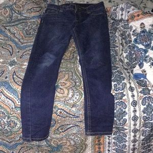 Blue skinny jeans